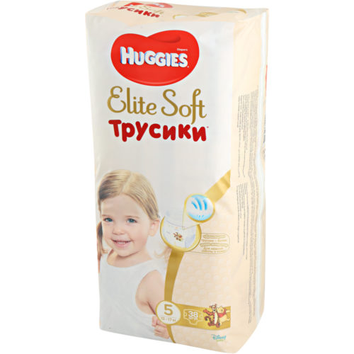 Трусики Huggies XL 5 Elite soft Mega (12-17 кг)  38 шт